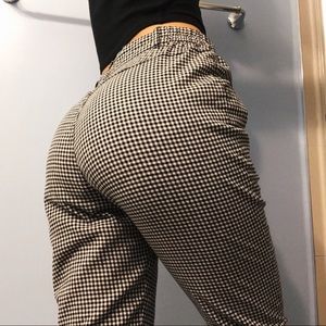 Silence + noise Gingham trouser pants